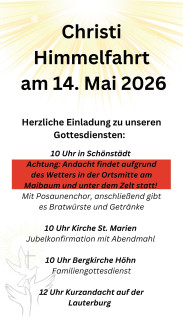 Christi Himmelfahrt 2026