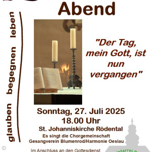 Kirche am Abend 25.07.2025